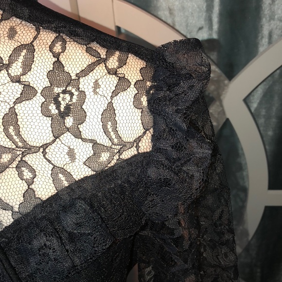 Vintage 70/80s Cottage Core/GunneSax Dress/Wednesday Adams Vibes - Picture 4 of 13